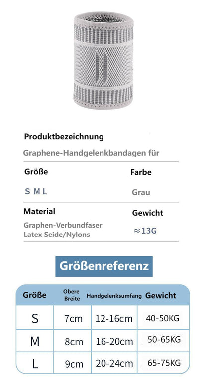 Graphene-Handgelenkbandagen für（Geeignet für Männer und Frauen）