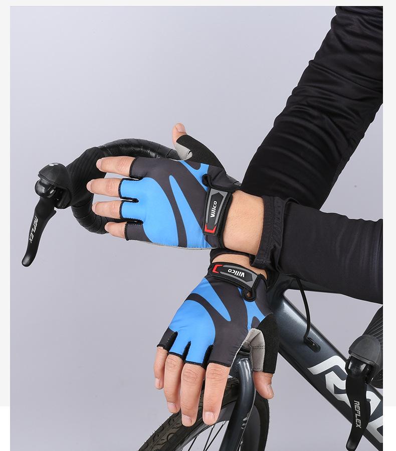 Fahrradhandschuhe für Herren und Damen, atmungsaktiv,  Rennrad, Mountainbike, Reithandschuhe, rutschfest, für Fitness, Radfahren, Training, Outdoor-Sport