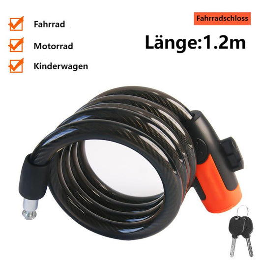 Anti-Schneiden Edelstahl Fahrradschloss