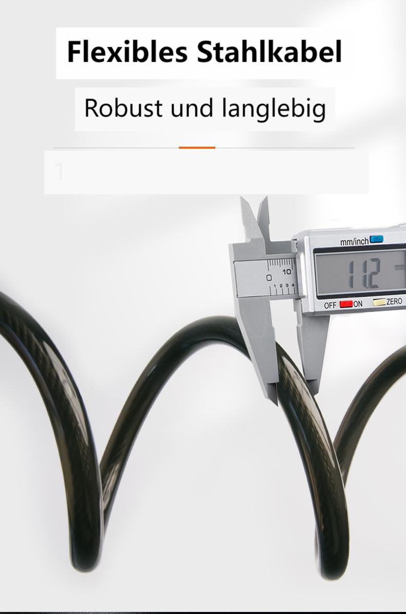 Anti-Schneiden Edelstahl Fahrradschloss