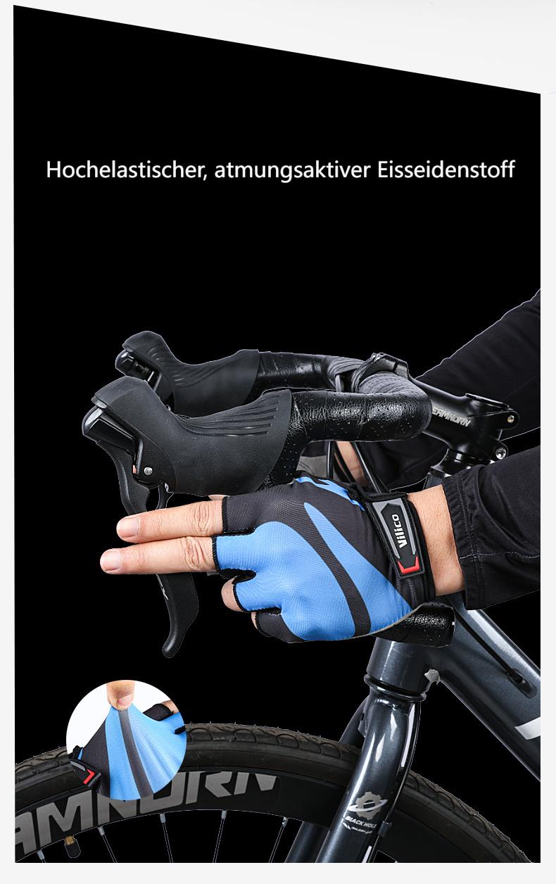 Fahrradhandschuhe für Herren und Damen, atmungsaktiv,  Rennrad, Mountainbike, Reithandschuhe, rutschfest, für Fitness, Radfahren, Training, Outdoor-Sport